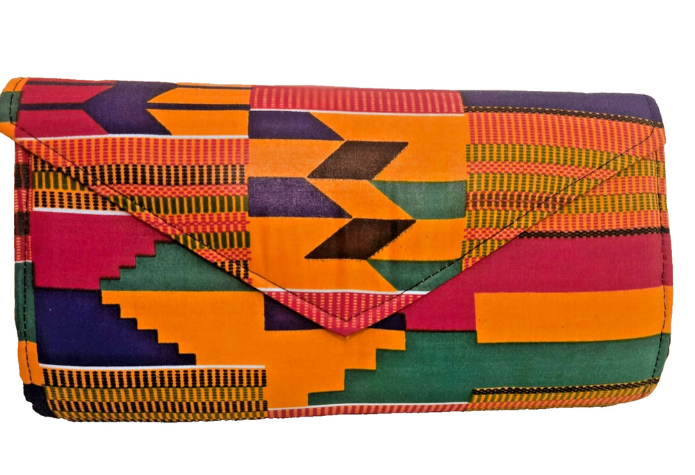 Handmade African Print Ankara Clutch handbag Purse